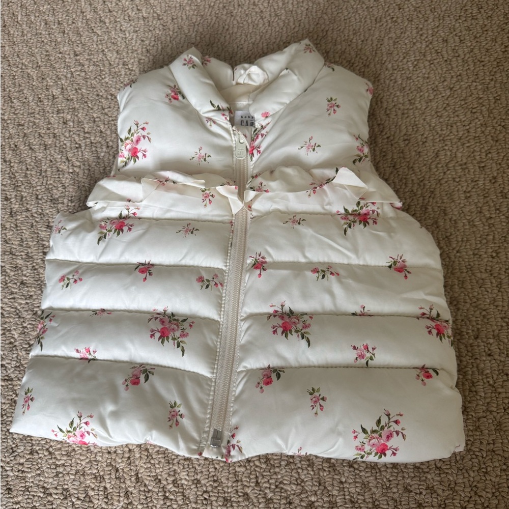 GAP Floral Puffer Vest for Kids